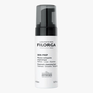 Filorga Skin-Prep cleansing foam bottle on a white background